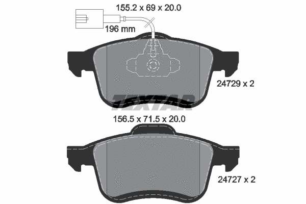 Brake Pad Set, disc brake (2472901)