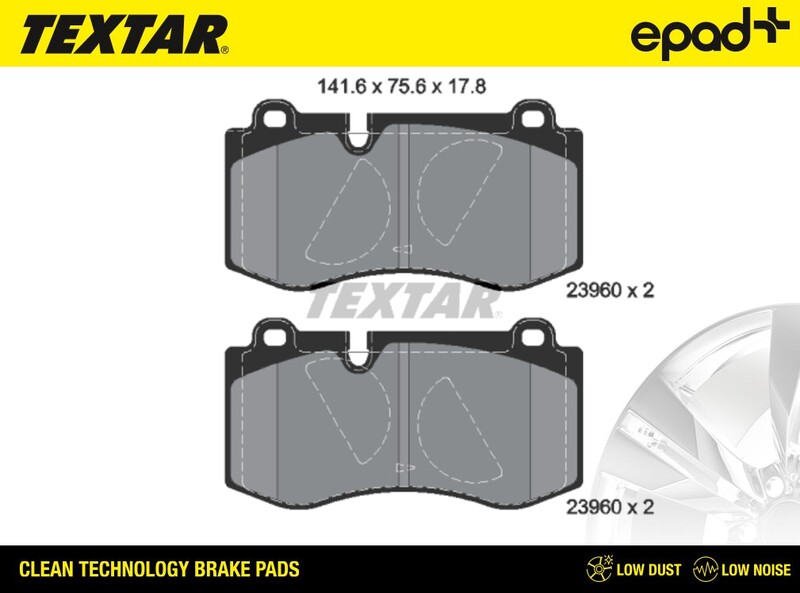Brake Pad Set, disc brake (2396001CP)