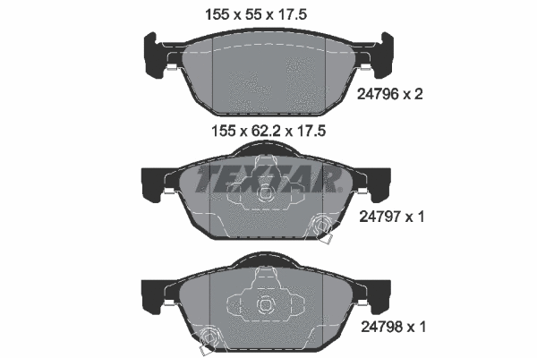 Brake Pad Set, disc brake (2479601)