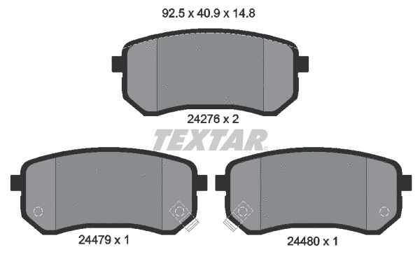 Brake Pad Set, disc brake (2427601)