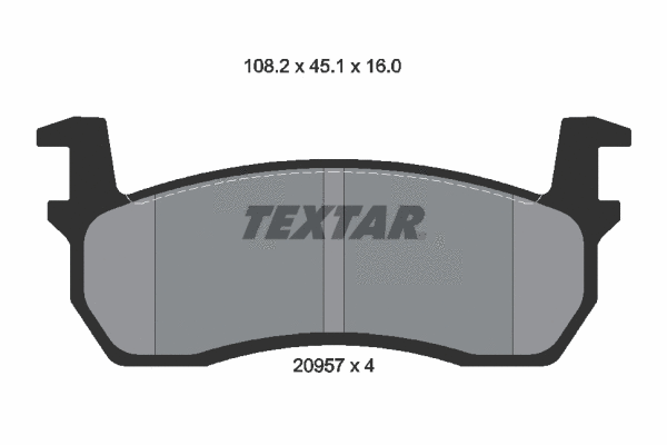 Brake Pad Set, disc brake (2095701)