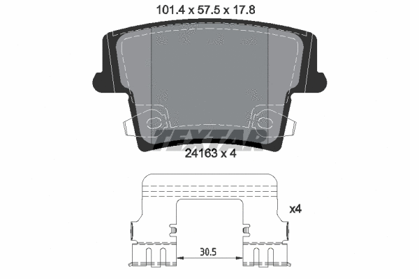 Brake Pad Set, disc brake (2416303)
