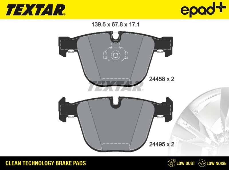 Brake Pad Set, disc brake (2445801CP)