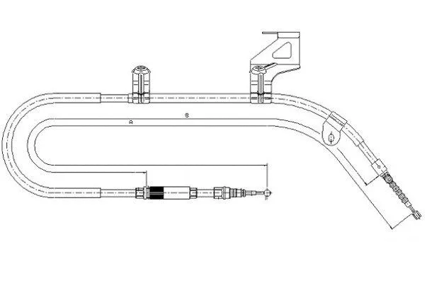 Cable Pull, parking brake (44005500)