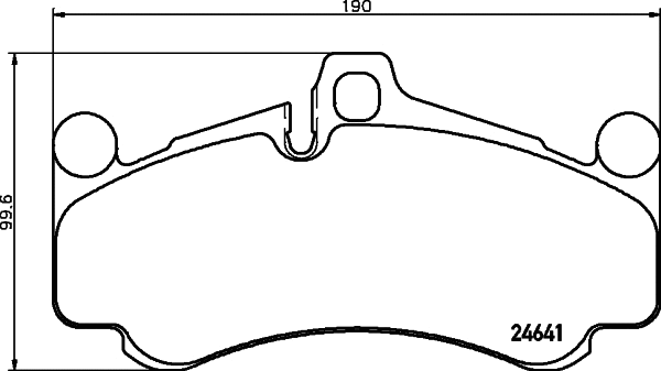 Brake Pad Set, disc brake (2464101)