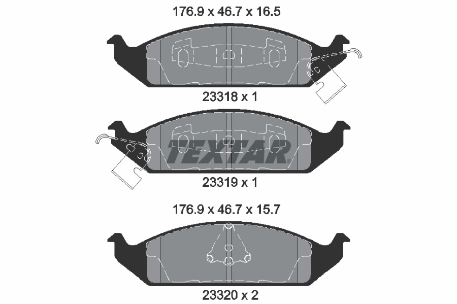 Brake Pad Set, disc brake (2331801)
