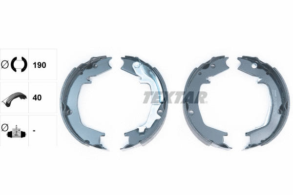 Brake Shoe Set, parking brake (91066400)