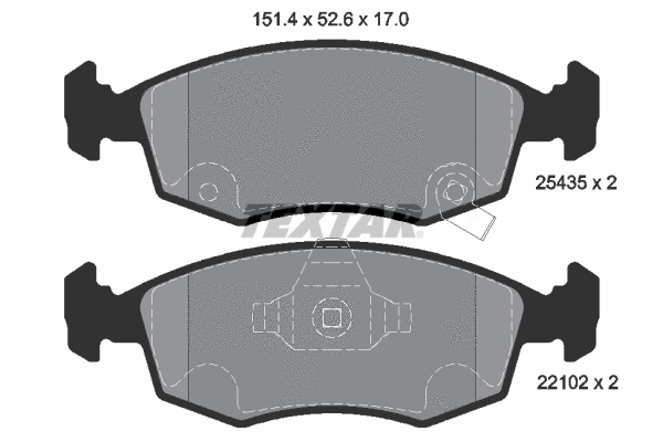 Brake Pad Set, disc brake (2543501)