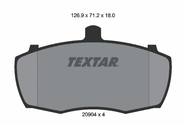 Brake Pad Set, disc brake (2090401)