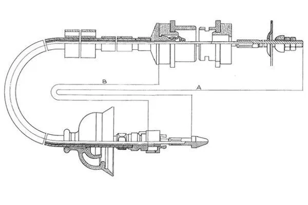 Cable Pull, clutch control (58009600)
