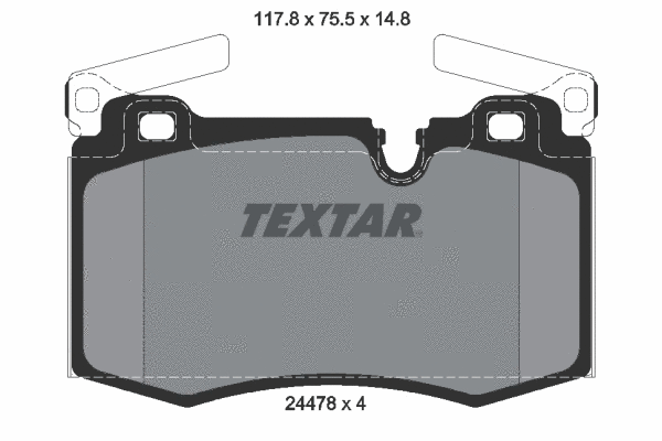 Brake Pad Set, disc brake (2447801)