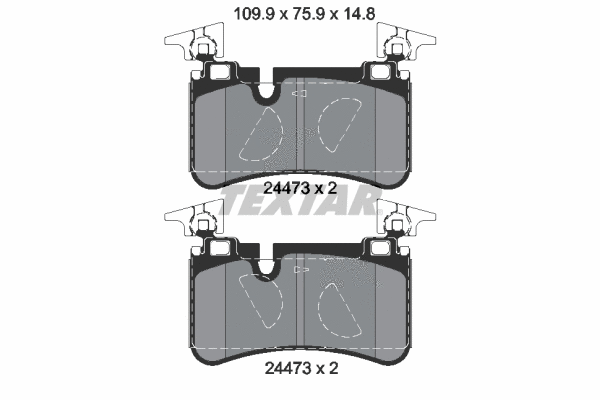 Brake Pad Set, disc brake (2447301)