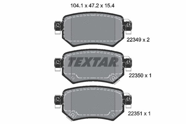 Brake Pad Set, disc brake (2234901)