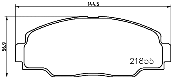 Brake Pad Set, disc brake (2185501)