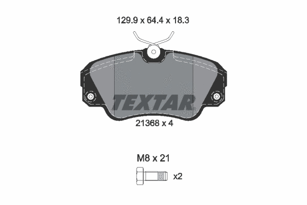Brake Pad Set, disc brake (2136801)