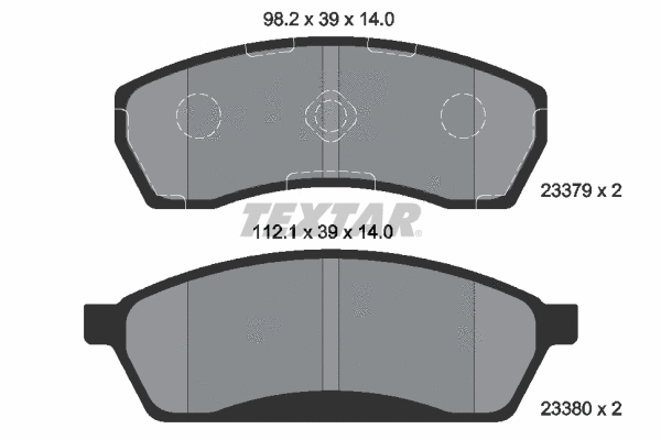 Brake Pad Set, disc brake (2337901)