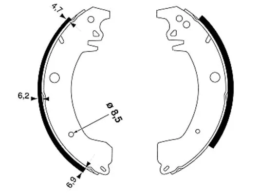 Brake Shoe Set (91029700)