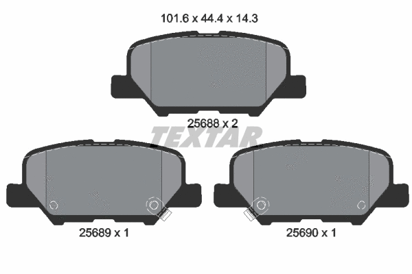 Brake Pad Set, disc brake (2568801)