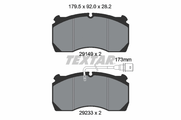 Brake Pad Set, disc brake (2914901)