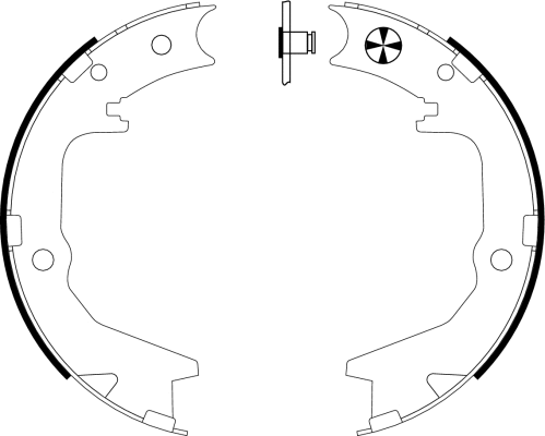 Brake Shoe Set, parking brake (91063000)