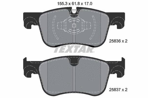 Brake Pad Set, disc brake (2583601)