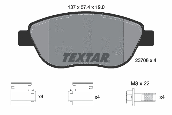 Brake Pad Set, disc brake (2370803)
