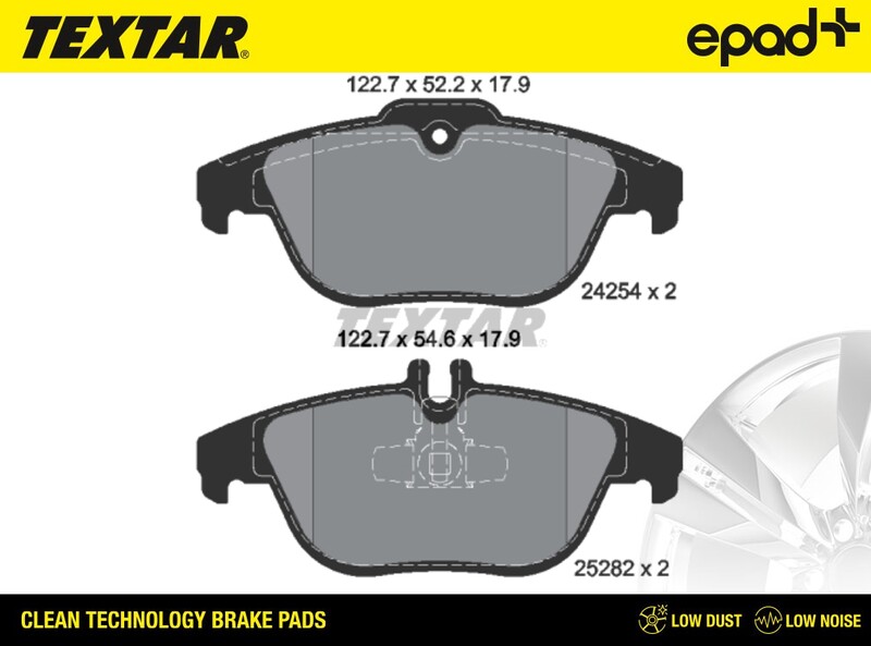 Brake Pad Set, disc brake (2425401CP)