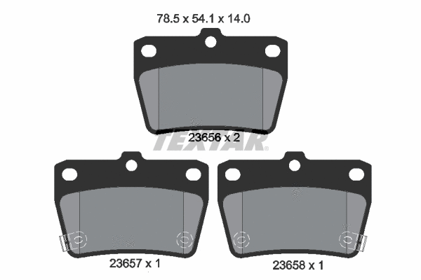 Brake Pad Set, disc brake (2365601)