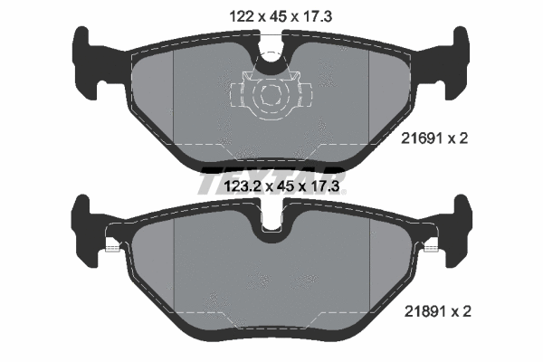Brake Pad Set, disc brake (2169103)