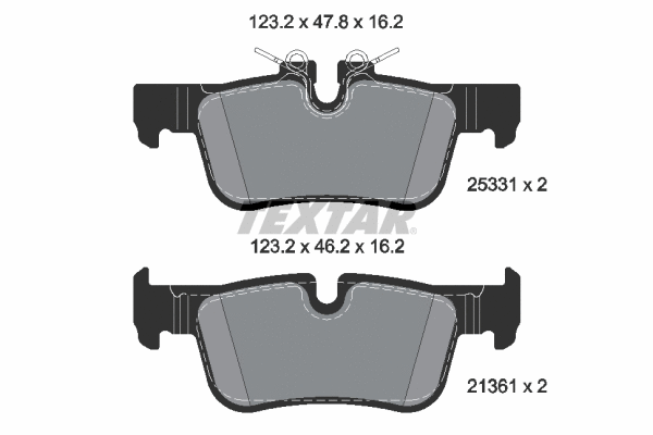 Brake Pad Set, disc brake (2533101)