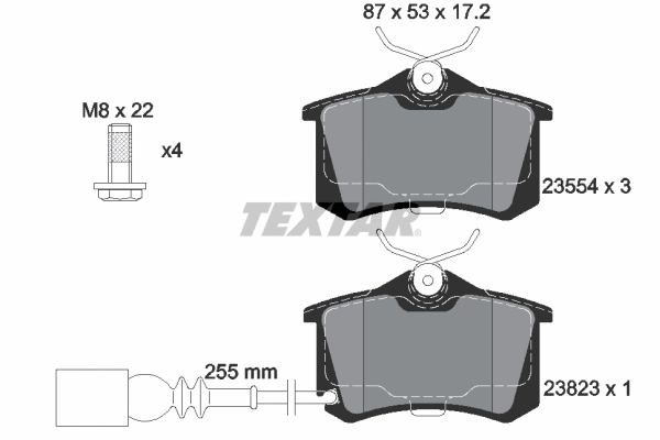 Brake Pad Set, disc brake (2382301)
