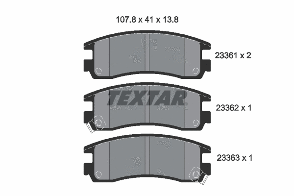 Brake Pad Set, disc brake (2336101)