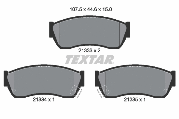 Brake Pad Set, disc brake (2133301)