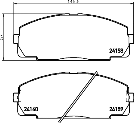 Brake Pad Set, disc brake (2415801)