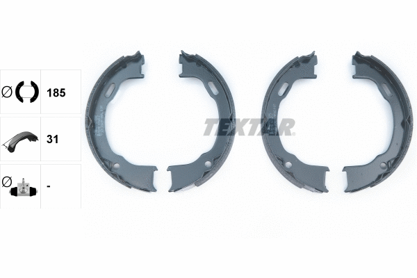 Brake Shoe Set, parking brake (91073600)