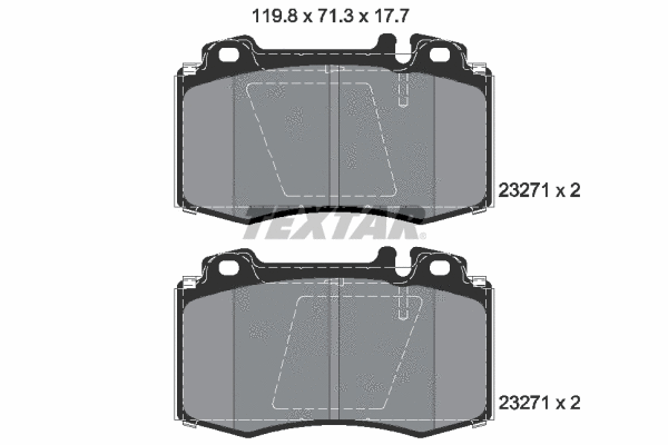 Brake Pad Set, disc brake (2327102)