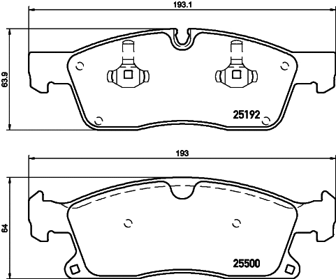 Brake Pad Set, disc brake (2519205)