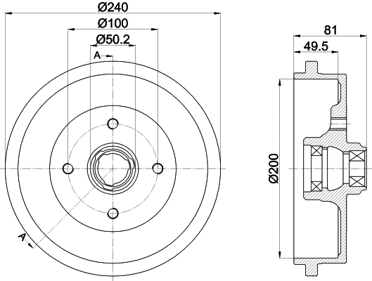 Brake Drum (94042100)
