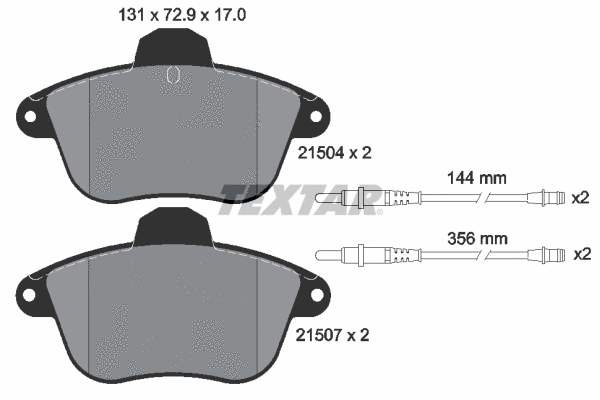 Brake Pad Set, disc brake (2150401)