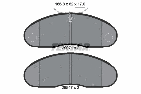 Brake Pad Set, disc brake (2907102)