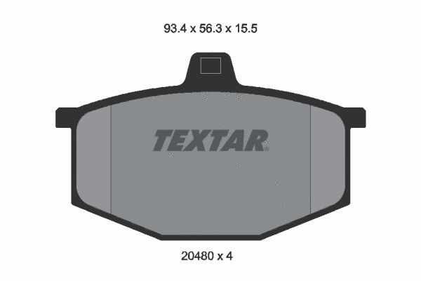 Brake Pad Set, disc brake (2048002)