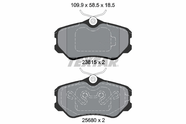 Brake Pad Set, disc brake (2381501)