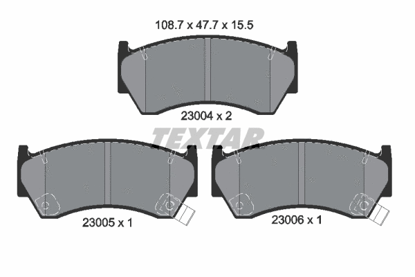 Brake Pad Set, disc brake (2300401)