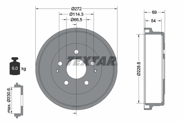 Brake Drum (94034300)