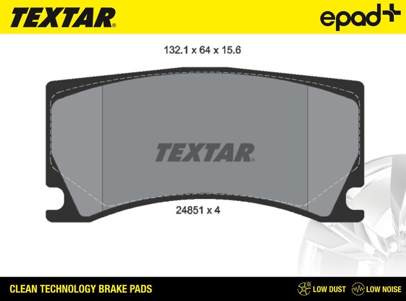 Brake Pad Set, disc brake (2485101CP)