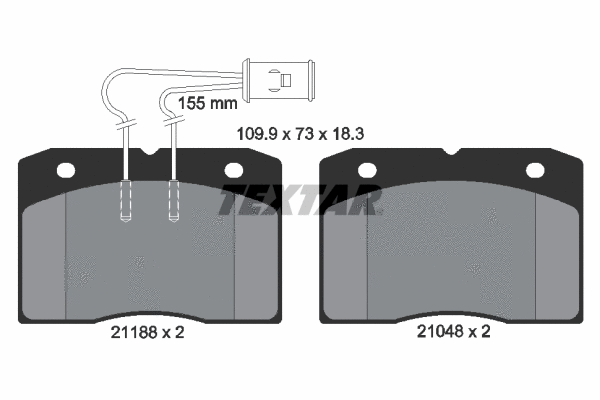 Brake Pad Set, disc brake (2118801)