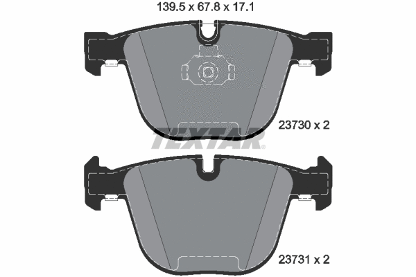 Brake Pad Set, disc brake (2373007)
