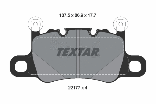 Brake Pad Set, disc brake (2217701)