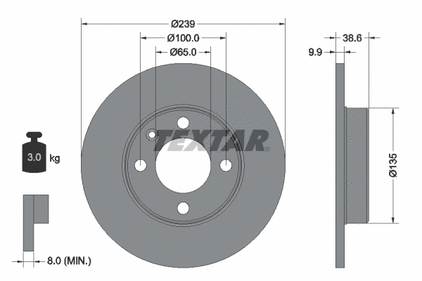 Brake Kit, disc brake (89001300)