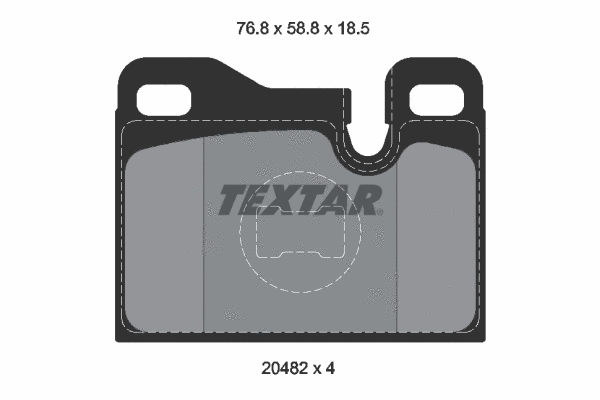 Brake Pad Set, disc brake (2048203)